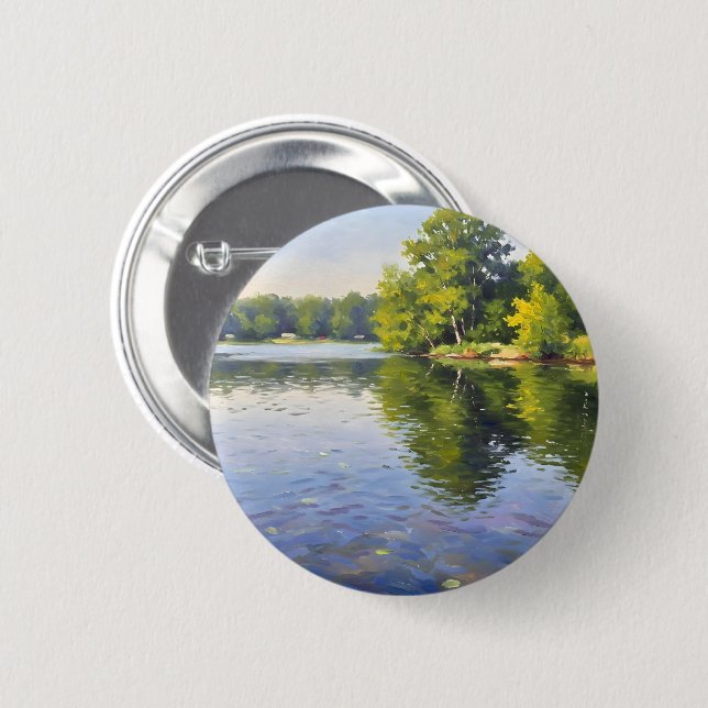 Great Lake 2 Inch Round Button (Front & Back)