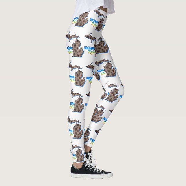 Great Lake state | Michigan rocks | Petoskey  Leggings (Right)
