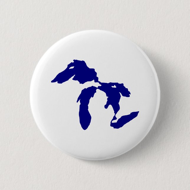 Great Lakes 2 Inch Round Button (Front)