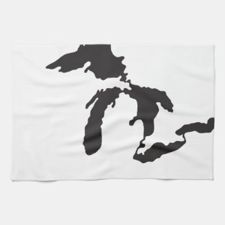 Great Lakes Custom Illustration Kitchen Towel