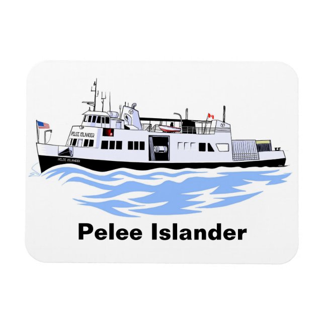 Great Lakes ferry Pelee Islander Magnet (Horizontal)