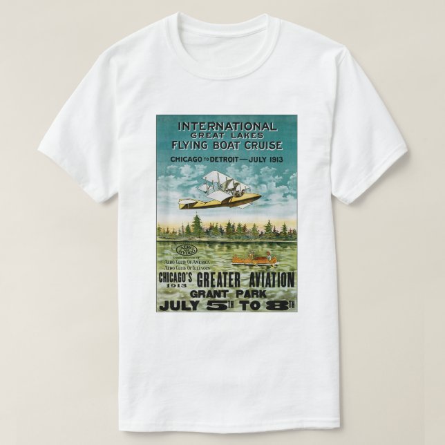 Great Lakes Flying Boat T-Shirt (Design Front)