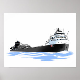 Great Lakes Freighter Benson Ford (3) Poster
