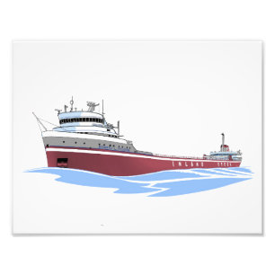 Great Lakes freighter Edward L. Ryerson (billboard Photo Print