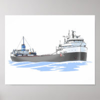 Great Lakes freighter Ernest R. Breech Rouge Steel