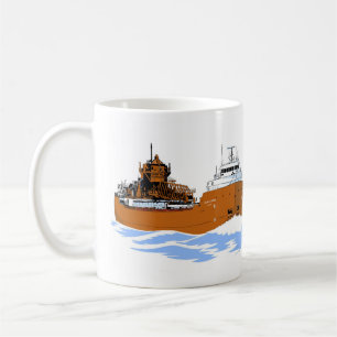 Great Lakes freighter Hon. James L. Oberstar Coffee Mug