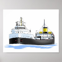 Great Lakes freighter Johnstown (stretched)