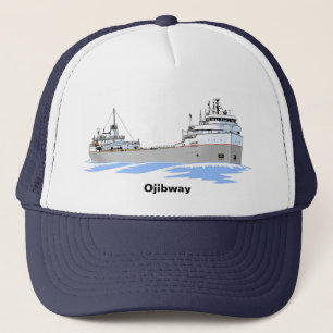 Great Lakes freighter Ojibway Trucker Hat