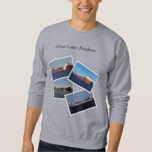 Great Lakes Freighters Stamp shirt black lettering