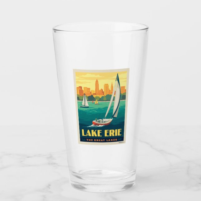 Great Lakes | Lake Erie Glass (Front)