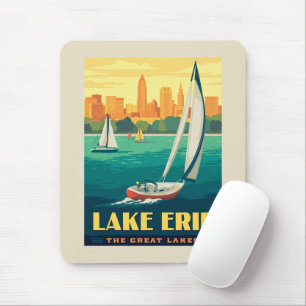 Great Lakes   Lake Erie Mouse Pad