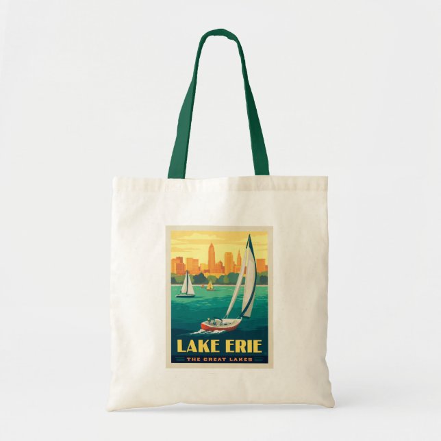 Great Lakes | Lake Erie Tote Bag (Front)