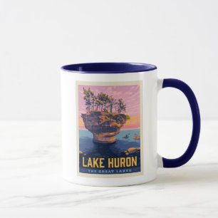 Great Lakes   Lake Huron Mug