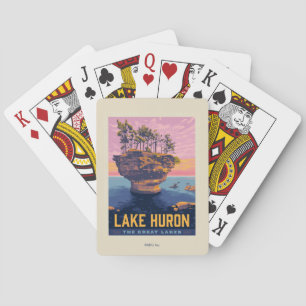 Great Lakes   Lake Huron Playing Cards