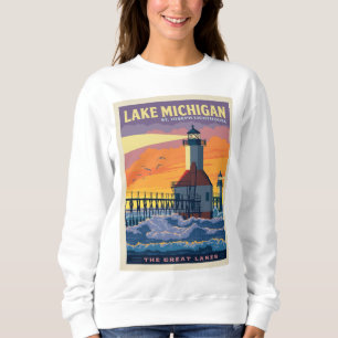 Great Lakes   Lake Michigan Sweatshirt