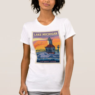 Great Lakes Lake Michigan T-Shirt