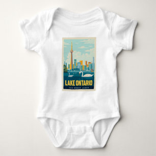 Great Lakes   Lake Ontario Baby Bodysuit