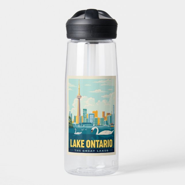 Great Lakes | Lake Ontario Water Bottle (Front)