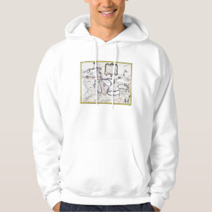 Great Lakes Map, 1755 Hoodie