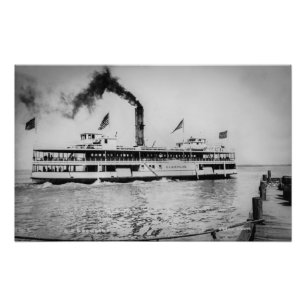 Great Lakes passenger steamer G.A. Boeckling Photo Print