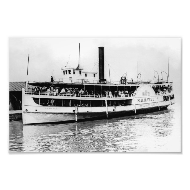 Great Lakes passenger steamer R.B. Hayes Photo Print (Front)