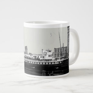 Great Lakes Ship Virginia @ Milwaukee 1890's Photo Large Coffee Mug