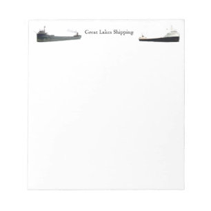 Great Lakes shipping notepad