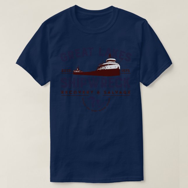 Great Lakes Shipwreck Recovery and Salvage T-Shirt (Design Front)
