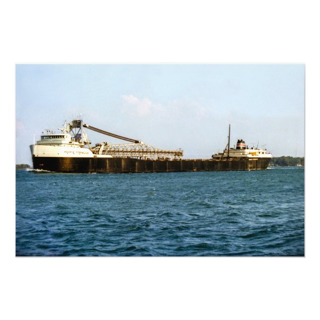 Great Lakes steamer Adam E. Cornelius Photo Print (Front)