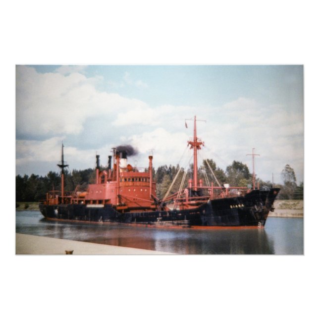 Great Lakes steamer Diana Photo Print (Front)