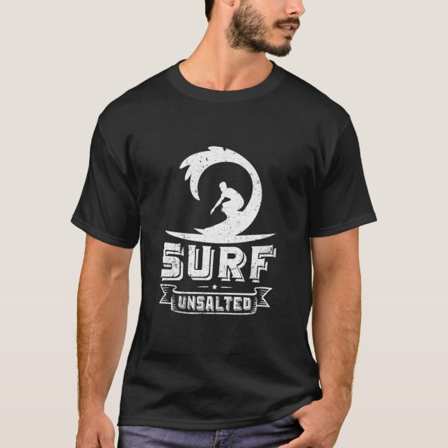 Great Lakes Surfing Surf Unsalted Surfing Hoodie V T-Shirt (Front)