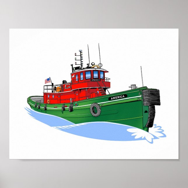Great Lakes tug America rechristened Poster (Front)
