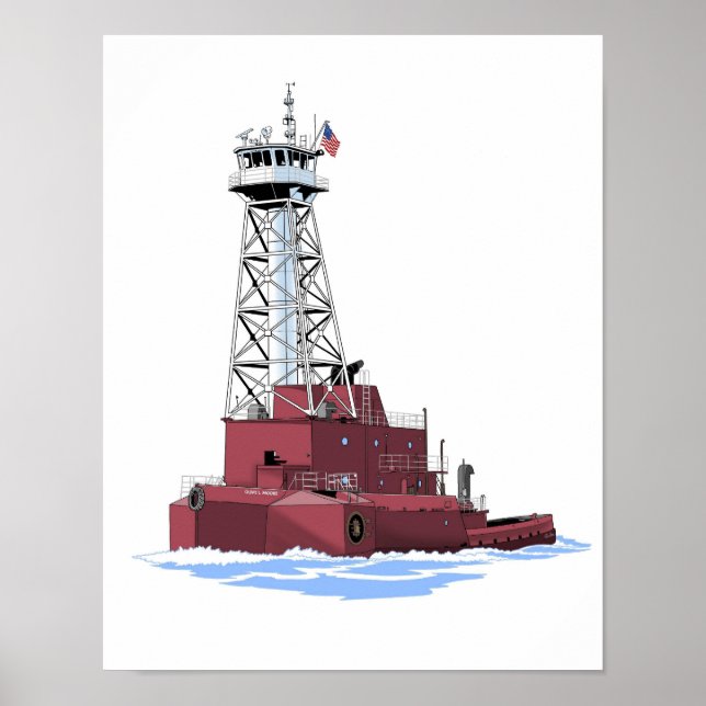 Great Lakes tug Olive L. Moore (K&K) Poster (Front)