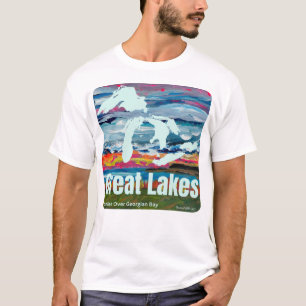 Great Lakes Wearable Art Sunrise over Georgian Bay T-Shirt