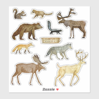 Great Lakes Wildlife Sticker Set