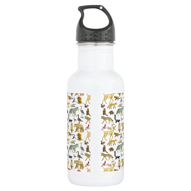 Great Lakes Wildlife Water Bottle (Back)