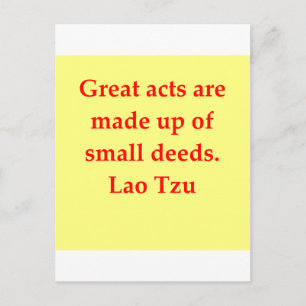 great Lao Tzu Quote Postcard