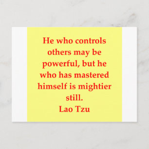 great Lao Tzu Quote Postcard