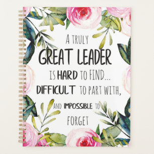 Great leader Gift great leader freedom goals power Planner