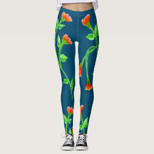 Great Looking Flowered Leggings
