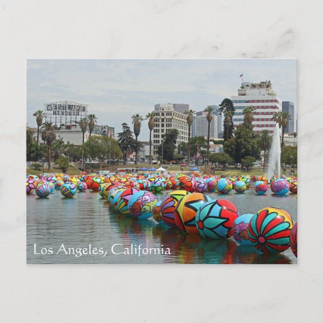 Great Los Angeles/MacArthur Park Postcard! Postcard (Front)