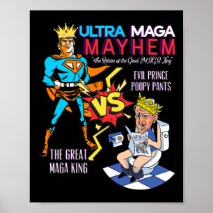 Great Maga King Donald Trump Biden Usa Ultra Maga  Poster
