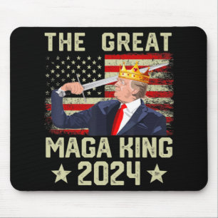 Great MAGA King Trump Biden Political Ultra Mega P Mouse Pad
