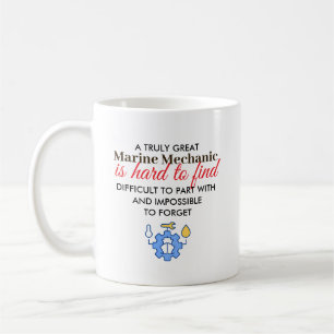 Great Marine Mechanic Personalized Name Gift Coffee Mug