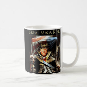 Great Mega King USA Flag Proud Ultra Maga Trump   Coffee Mug