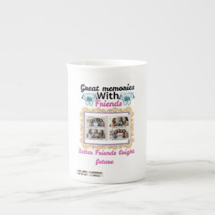 Great Memories with Friends Personalized Gift Cu Bone China Mug