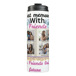Great Memories with Friends Personalized Gift Cu Thermal Tumbler