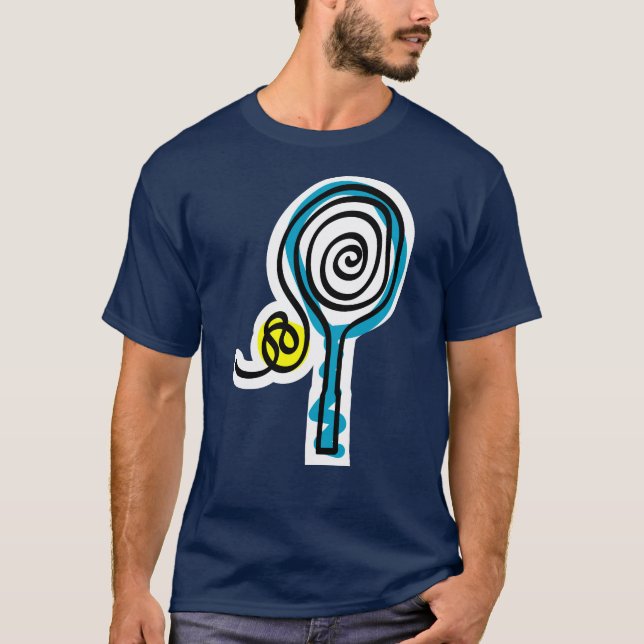 Great Mens Tennis Tee Shirt (Front)