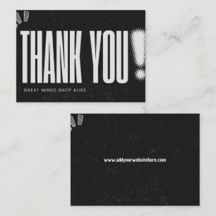 Great Minds Shop Alike. Customizable Thank You Card