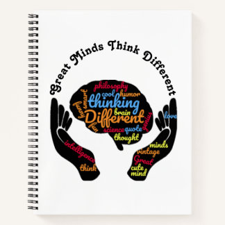 Great Minds Think Different Spiral Notebook